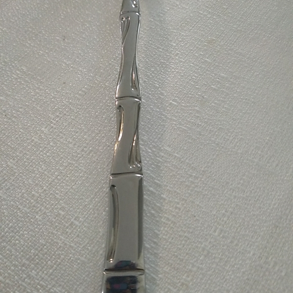 Serving Spoon Bamboo Handle Stainless Korea Flatware - Picture 2 of 7